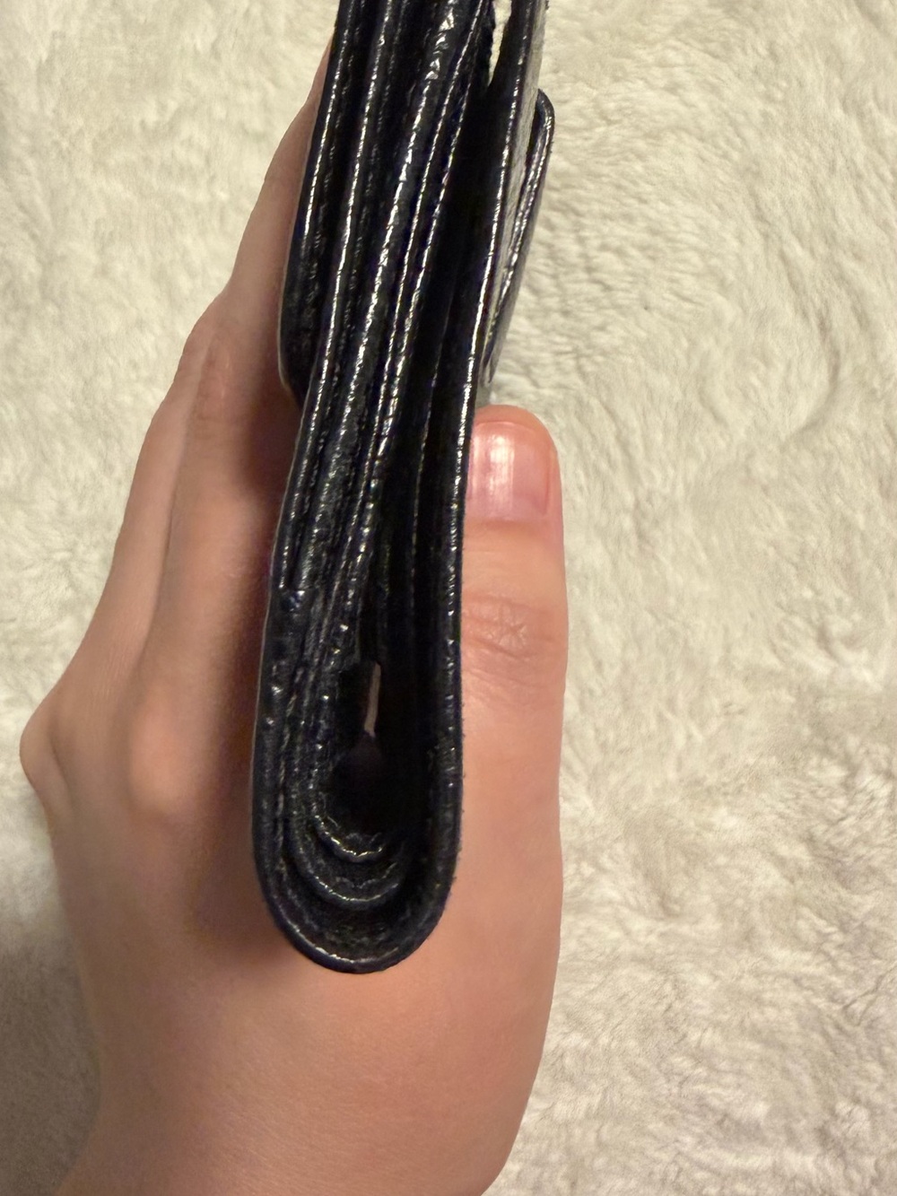 Ferragamo Black croc embossed Leather wallet - Picture 3 of 8